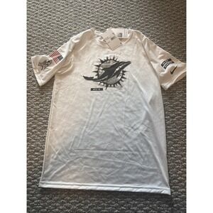 NWT Miami Dolphins 2024 Salute to Service White Boys Large 14/16‎ Nike Dri-Fit